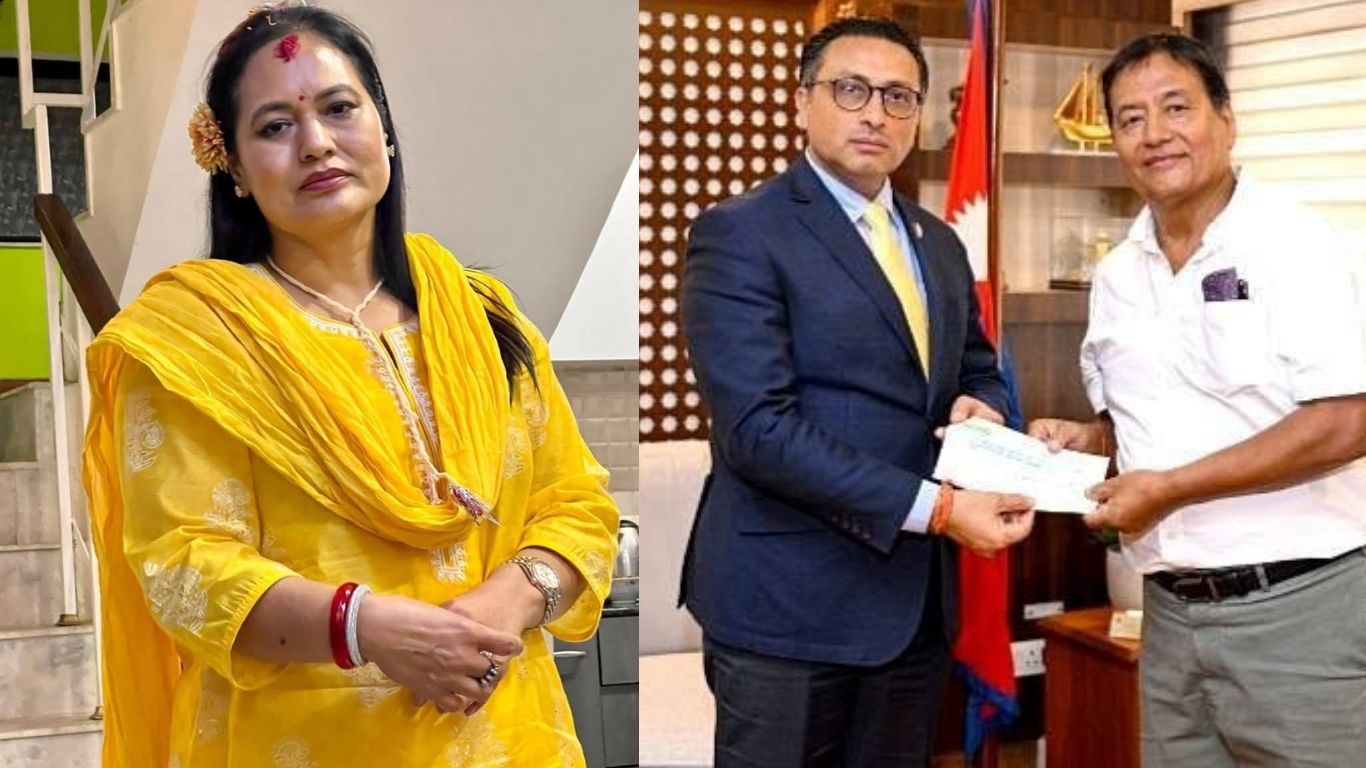 बाढीपीडितलाई मंगलाले गरिन् १ करोड ८ लाख रुपैयाँ सहयोग