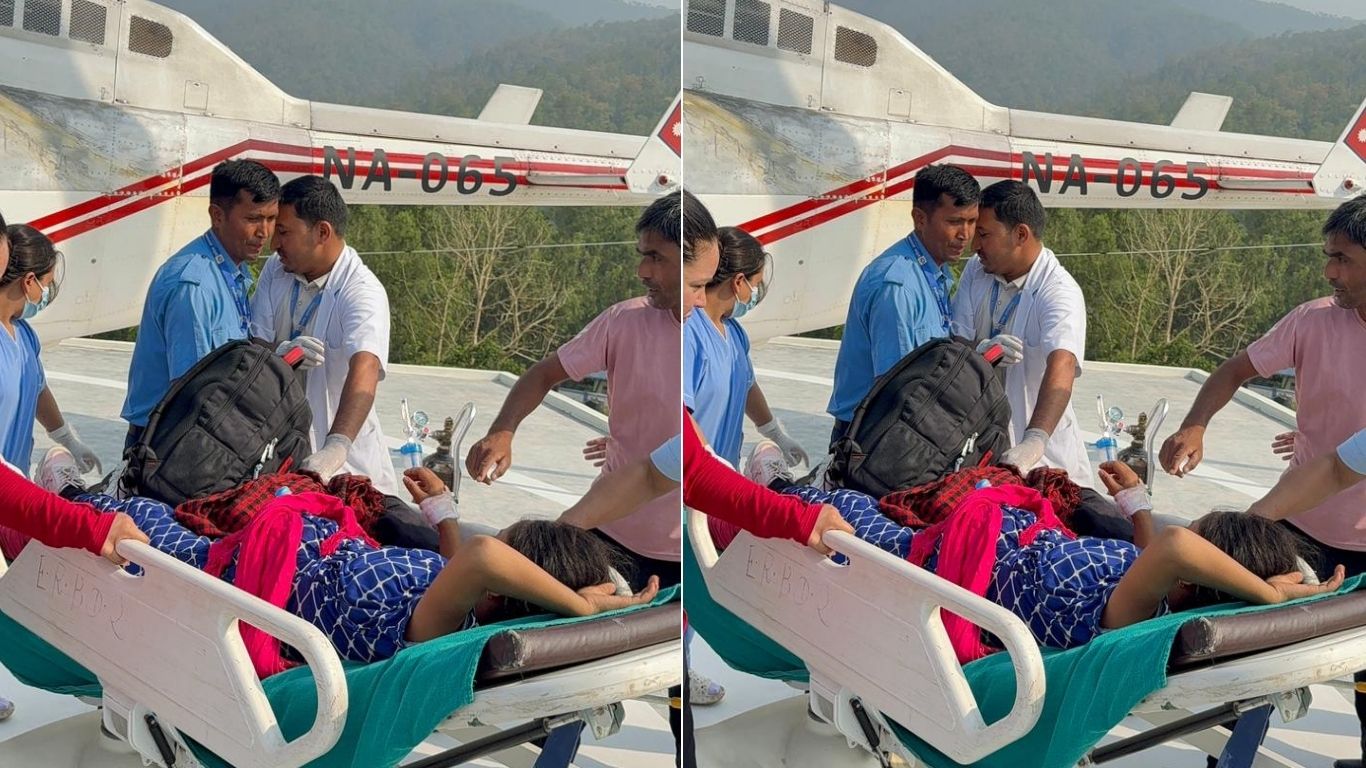 हेलिकप्टरमार्फत गर्भवतीको उद्धार