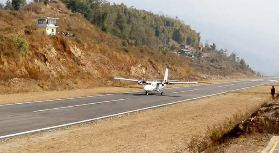 इलामकाे सुकिलुम्बा विमानस्थललाई घेराबार गरी टर्मीनल भवन बनाइने