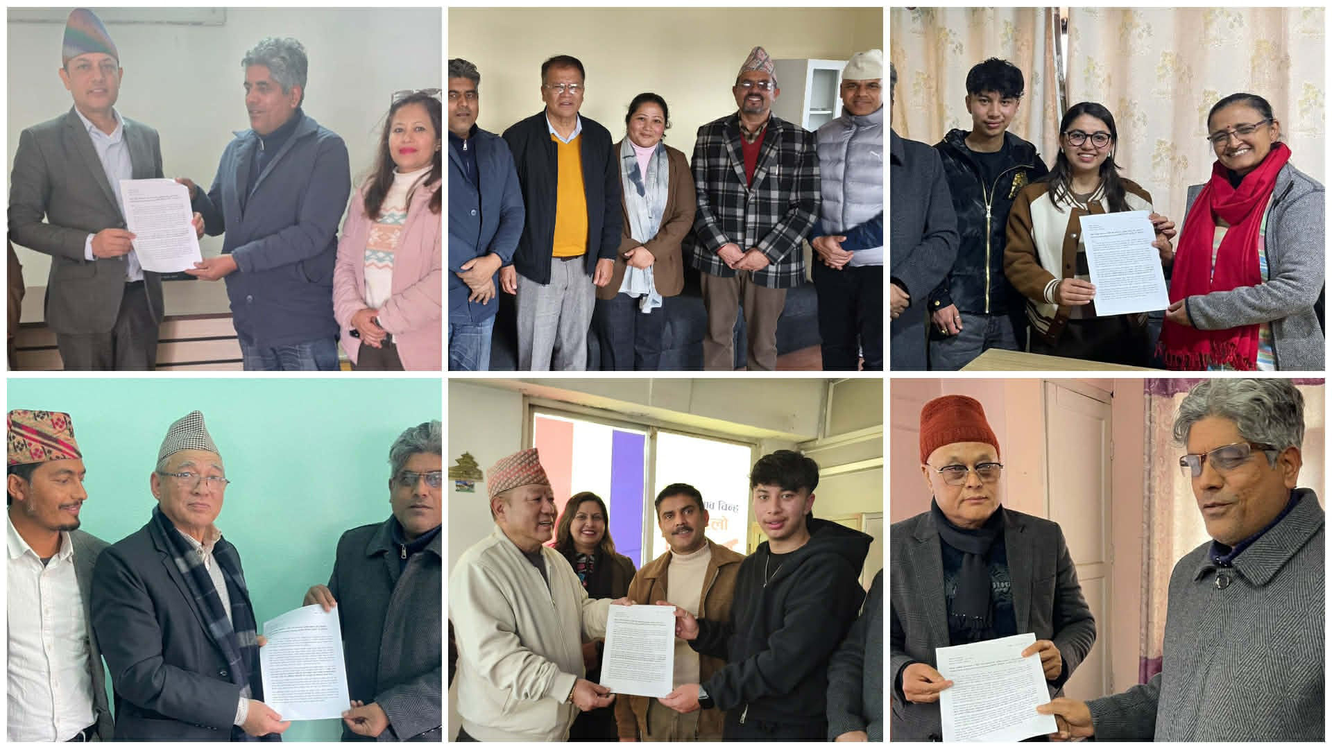 प्रमुख राजनीतिक दलसमक्ष अटोमोबाइल, दीगो सडक र सुरक्षित यातायातसम्बन्धी सुझावपत्र पेस