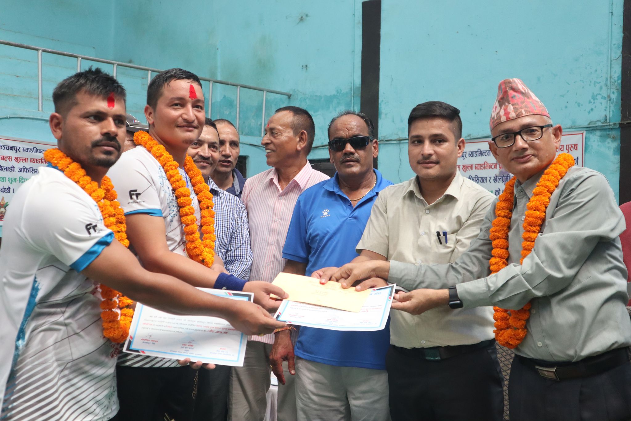ब्याडमिन्टनको उपाधि भट्ट र खत्रीको जोडीलाई