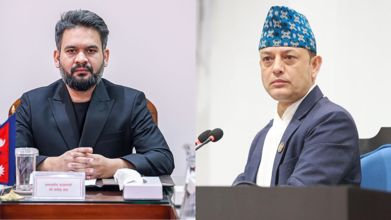 प्रधानमन्त्री शाह र सभामुख अर्यालबीच सिंहदरबारमा भेटवार्ता