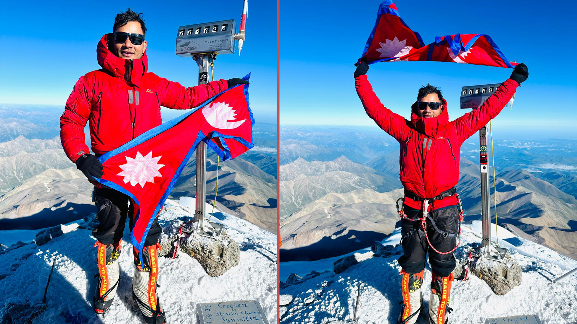 नायब सुब्बा बमबहादुरले आरोहण गरे एल्ब्रुस हिमाल, भन्छन्- 'सबै मानव समान हुन्' भन्ने सन्देश दिने अभियानमा छु