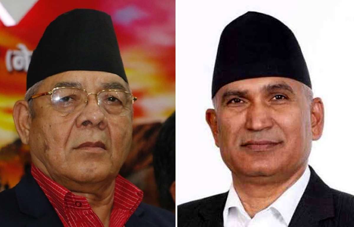 भैँसेपाटीमा एमाले नेता बामदेव र विष्णु पौडेलबीच भेटवार्ता 
