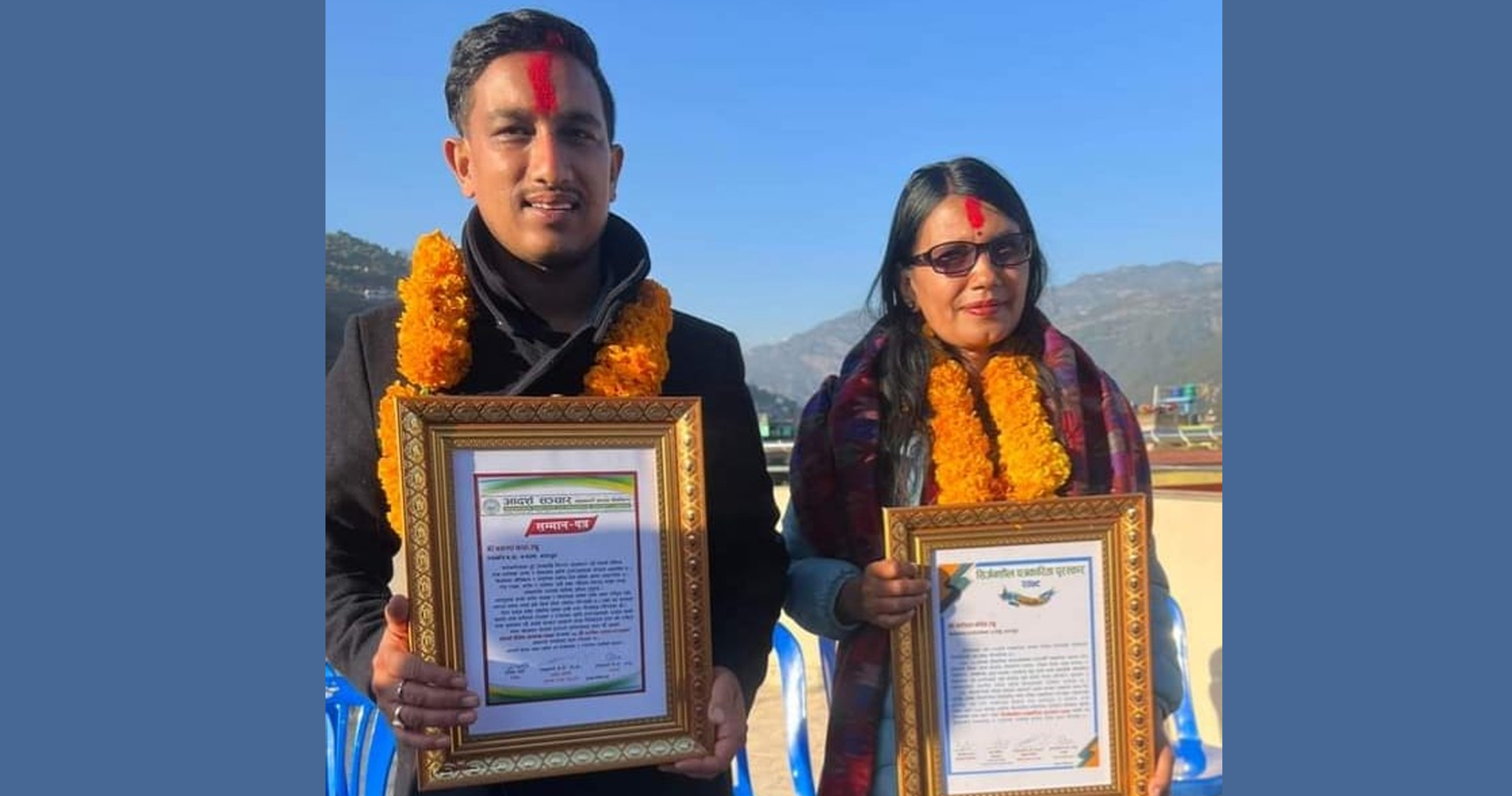 गायक वसन्त थापालाई आदर्श सम्मान