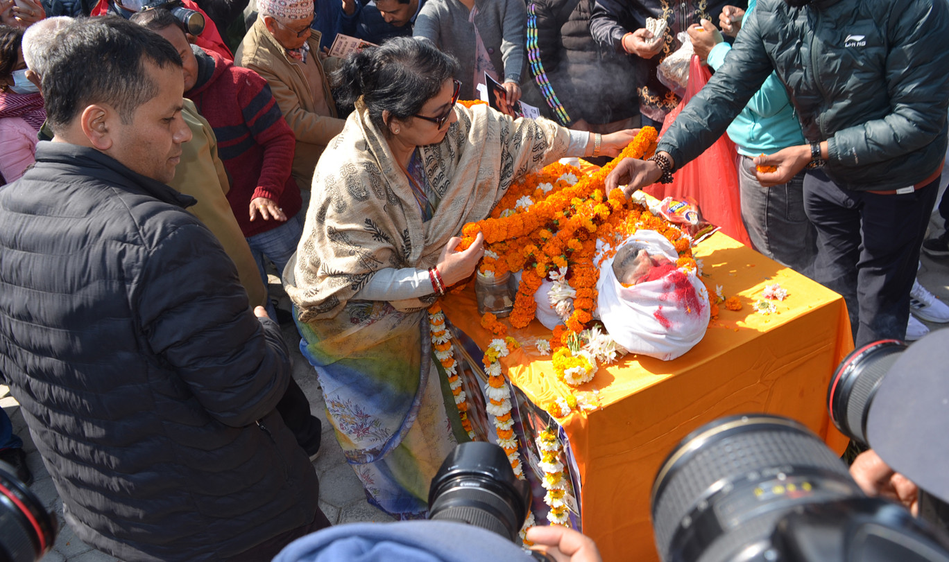 भजनशिरोमणि भक्तराजलाई अन्तिम श्रद्धाञ्जली (तस्वीरहरू)