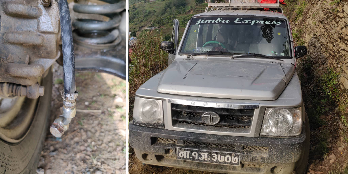 ललितपुरकाे भट्टेडाँडामा एमाले उम्मेदवारको गाडी तोडफोड