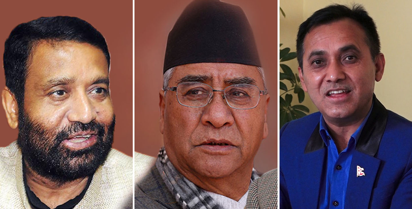 निधि र शर्मासँग देउवाको अर्थपूर्ण भेट