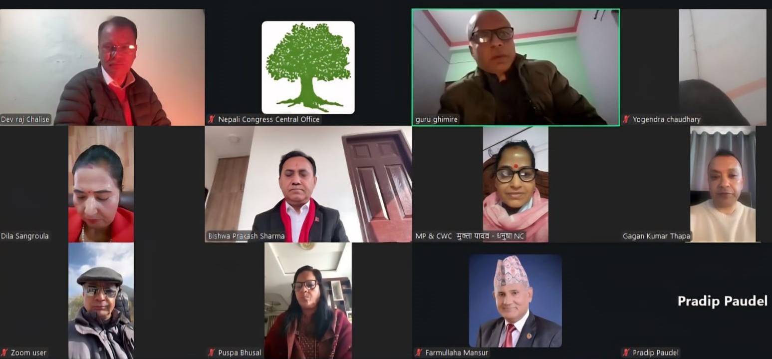 कांग्रेसको बैठक सुरु, हुँदैछ यी एजेन्डामा छलफल