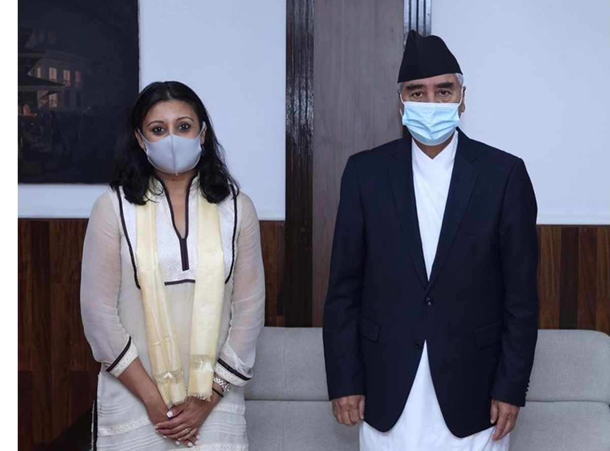 एमसीसी उपाध्यक्षलाई प्रधानमन्त्री देउवाले भने- एमसीसी अघि बढाउन दलहरूसँग छलफल गरिरहेको छु