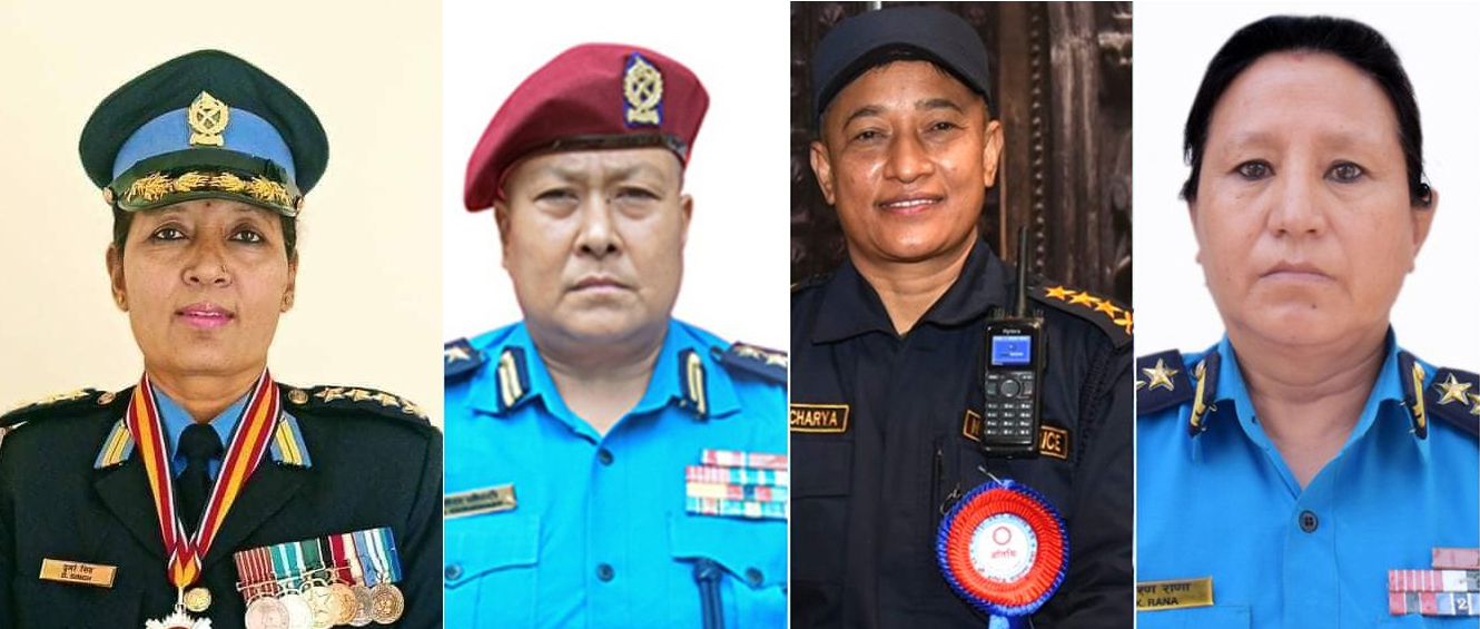 प्रहरीको नेतृत्वमा पुग्ने गरी चार महिला एकैपटक डीआईजीमा बढुवा 