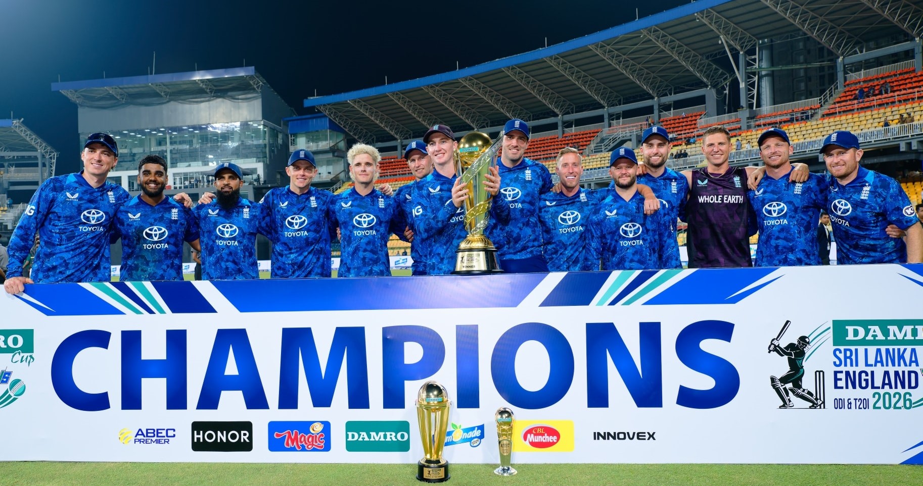 इंग्ल्यान्डलाई श्रीलंकाविरुद्धको एकदिवसीय शृंखला