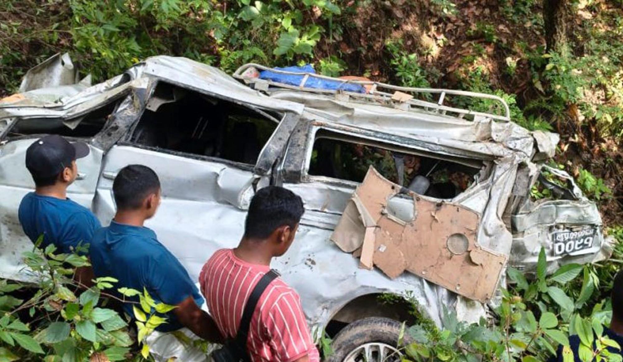 पाल्पामा विद्युतीय गाडी दुर्घटना हुँदा तीन जनाको मृत्यु