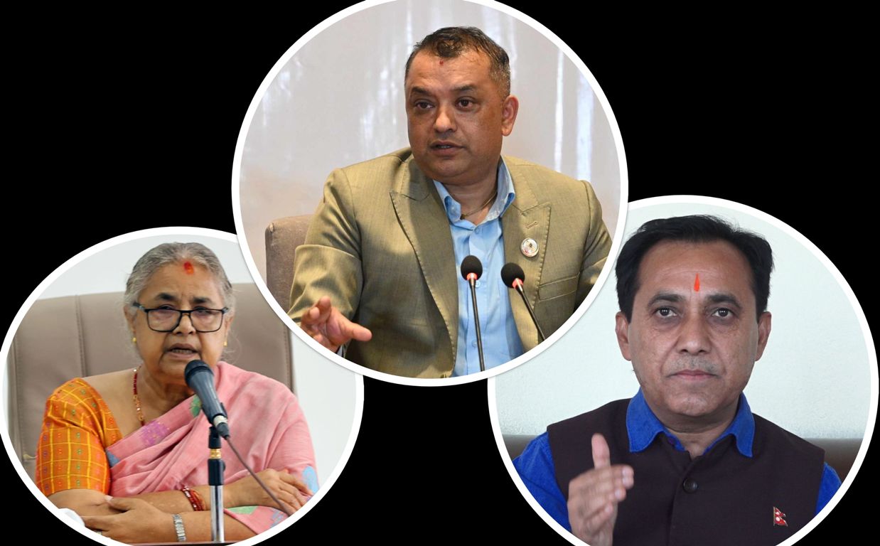 प्रधानमन्त्रीले भेटिन् कांग्रेस महामन्त्रीद्वय थापा र शर्मा, निर्वाचनका विषयमा छलफल