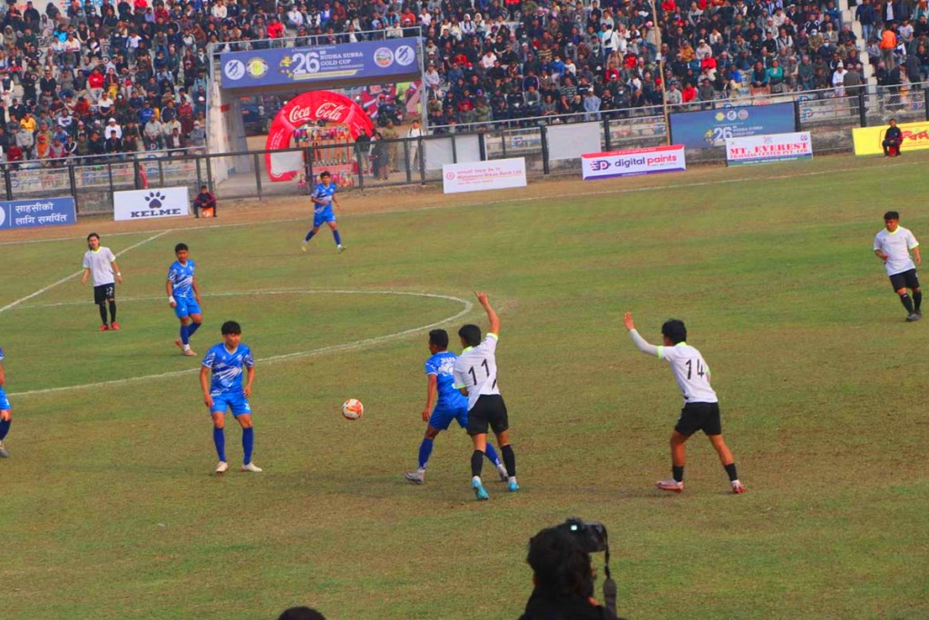 झापा–११ बुढासुब्बा गोल्डकपको क्वाटरफाइनलमा प्रवेश