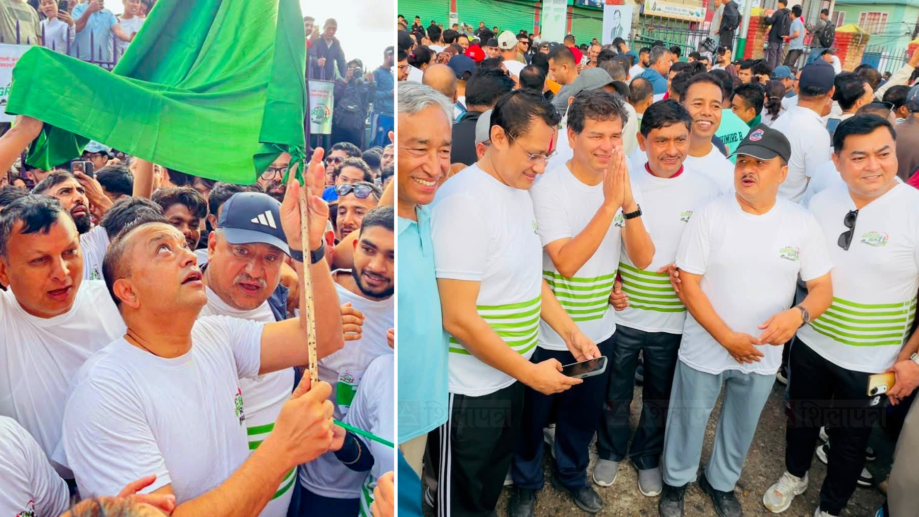 जलवायु परिवर्तनबारे जनचेतना जगाउन कांग्रेसले गर्‍यो ‘ग्रीन रन’