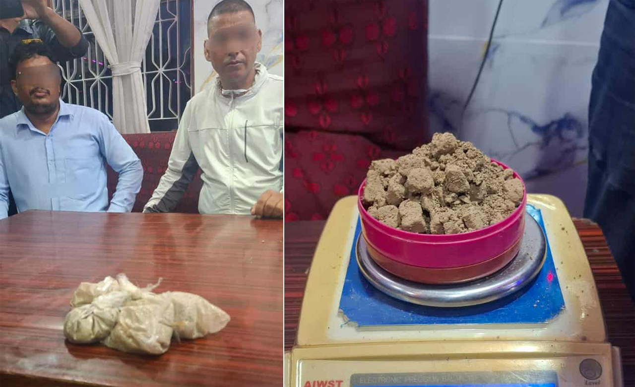 कञ्चनपुरमा लागुऔषध खैरो हिरोइनसहित दुई जना पक्राउ 