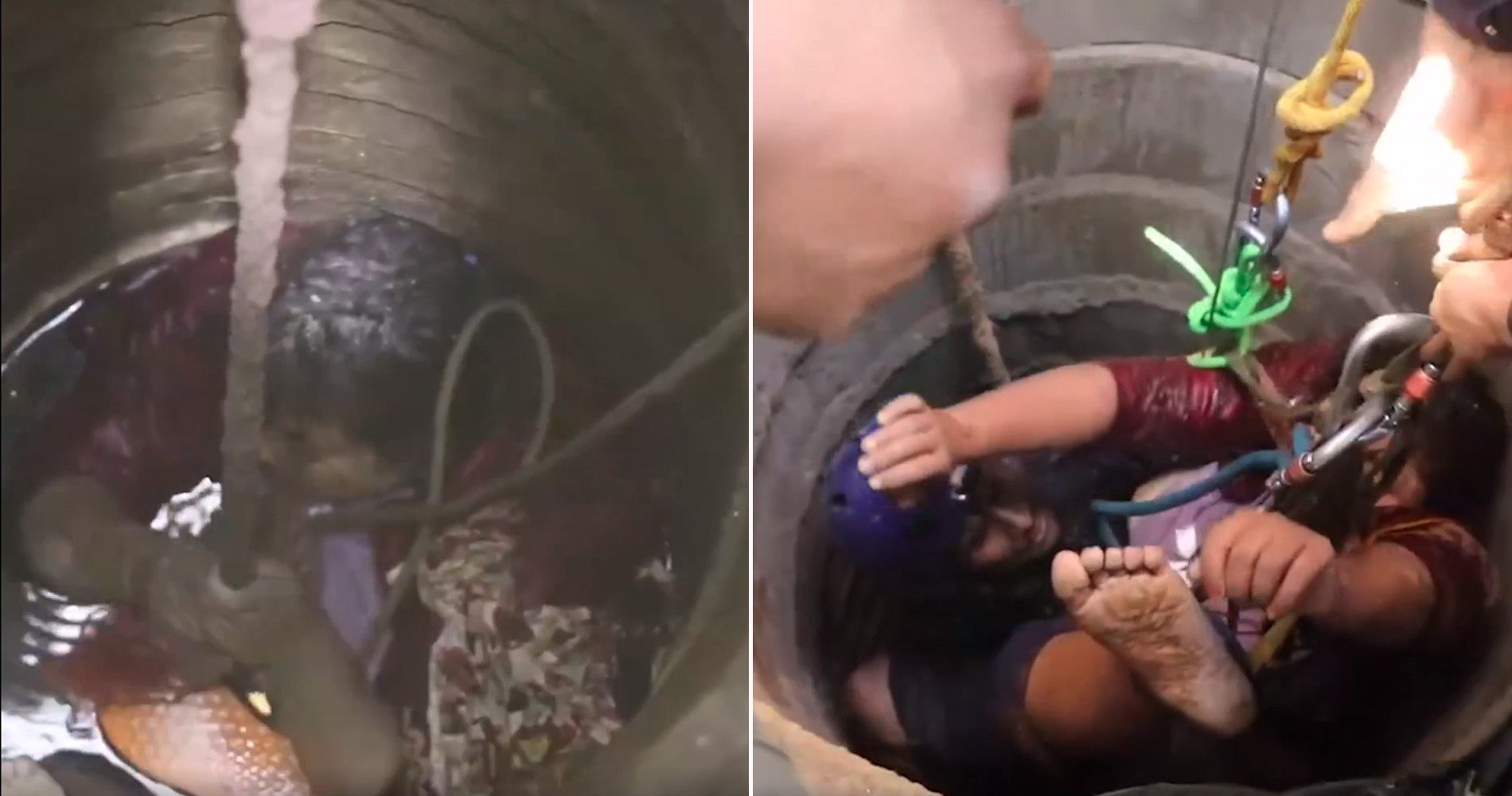 इनारमा खसेकी महिलाको यसरी गरियो उद्धार (भिडियो)