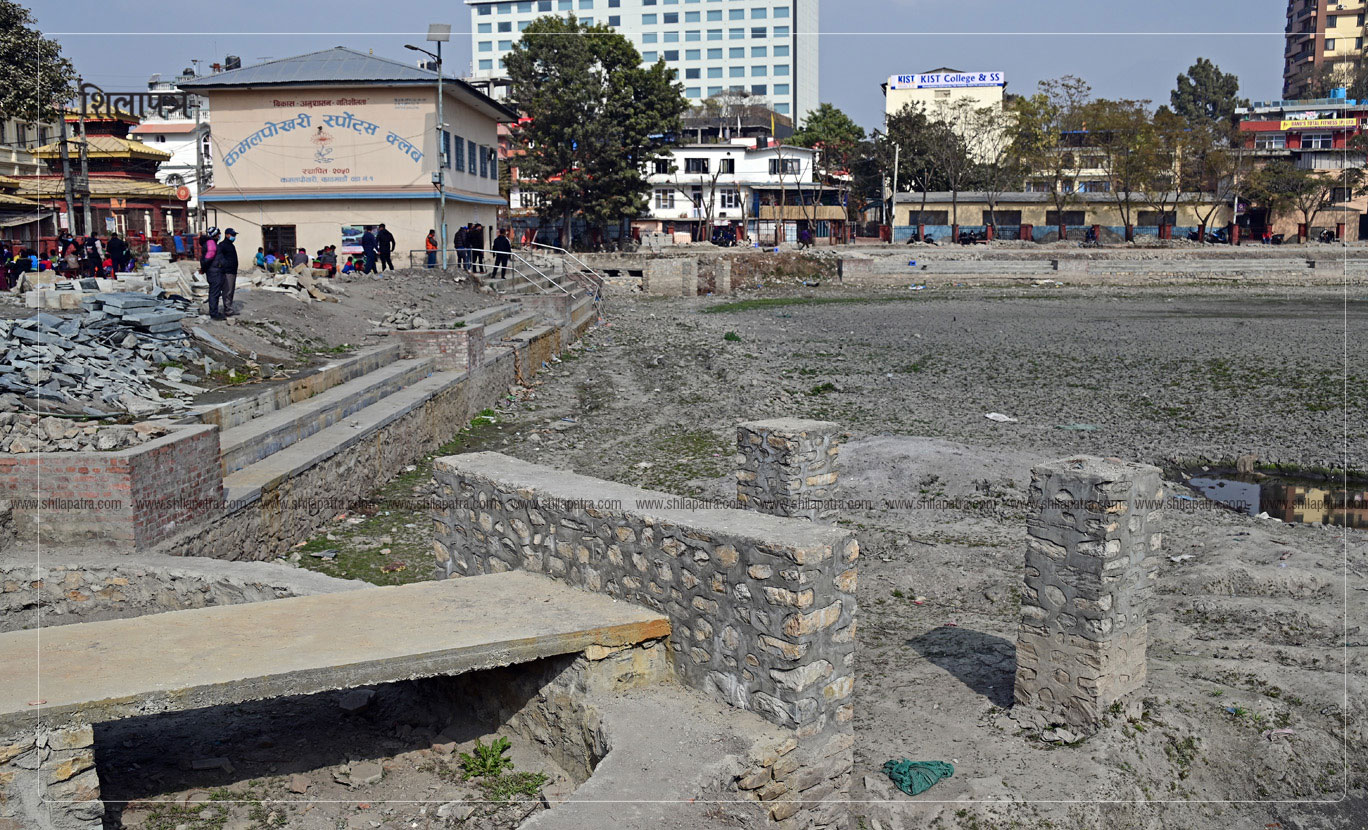 कमलपोखरी पुनर्निर्माणको काम ७० प्रतिशत सकियो 