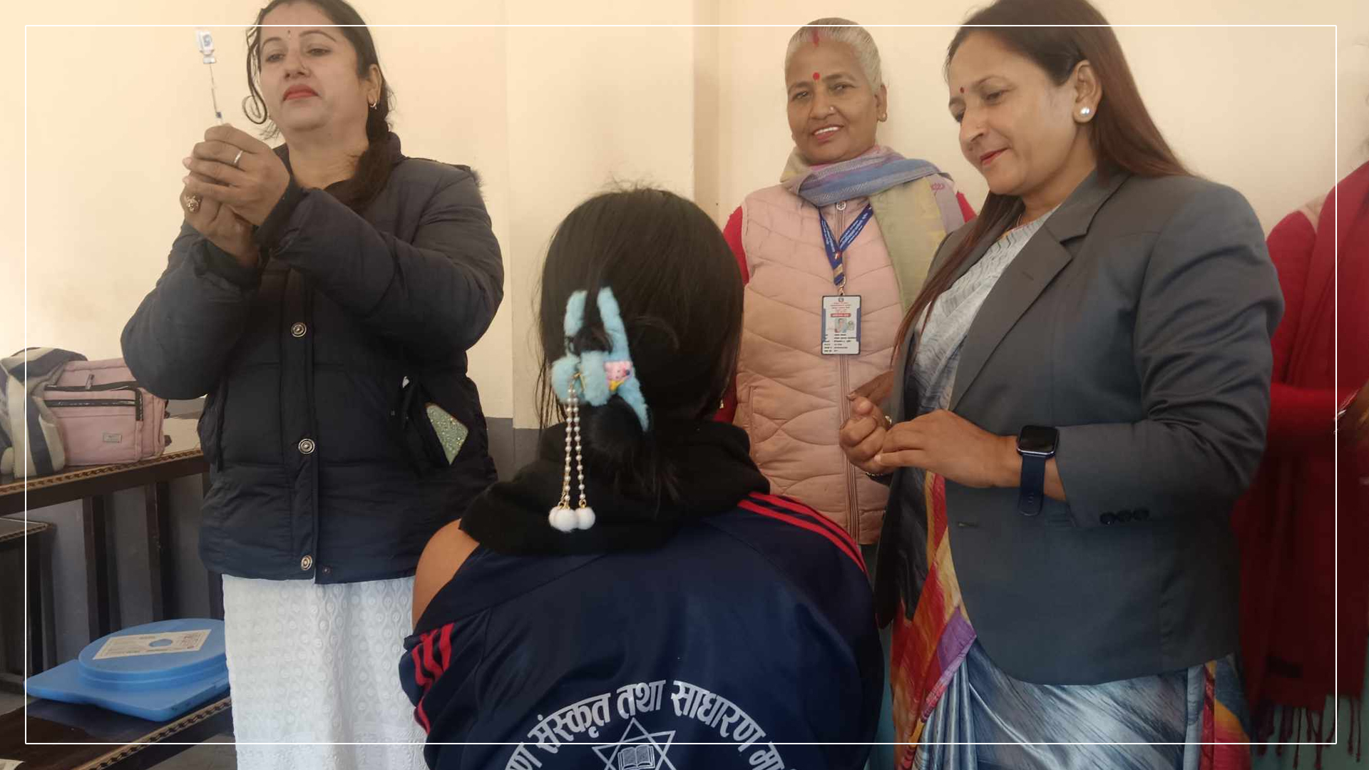 वीरेन्द्रनगरमा एचपीभी खोप अभियान सुरु