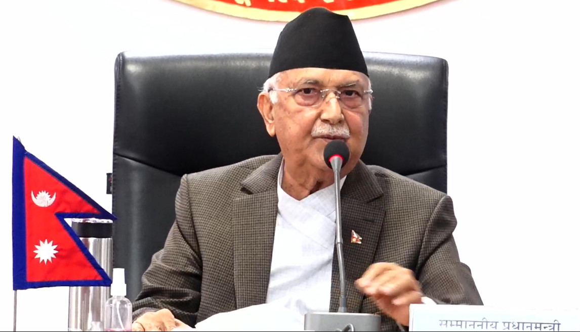 नेपाललाई शान्ति चाहिएको छ, द्वन्द्वमा फस्न दिँदैनौँः प्रधानमन्त्री ओली