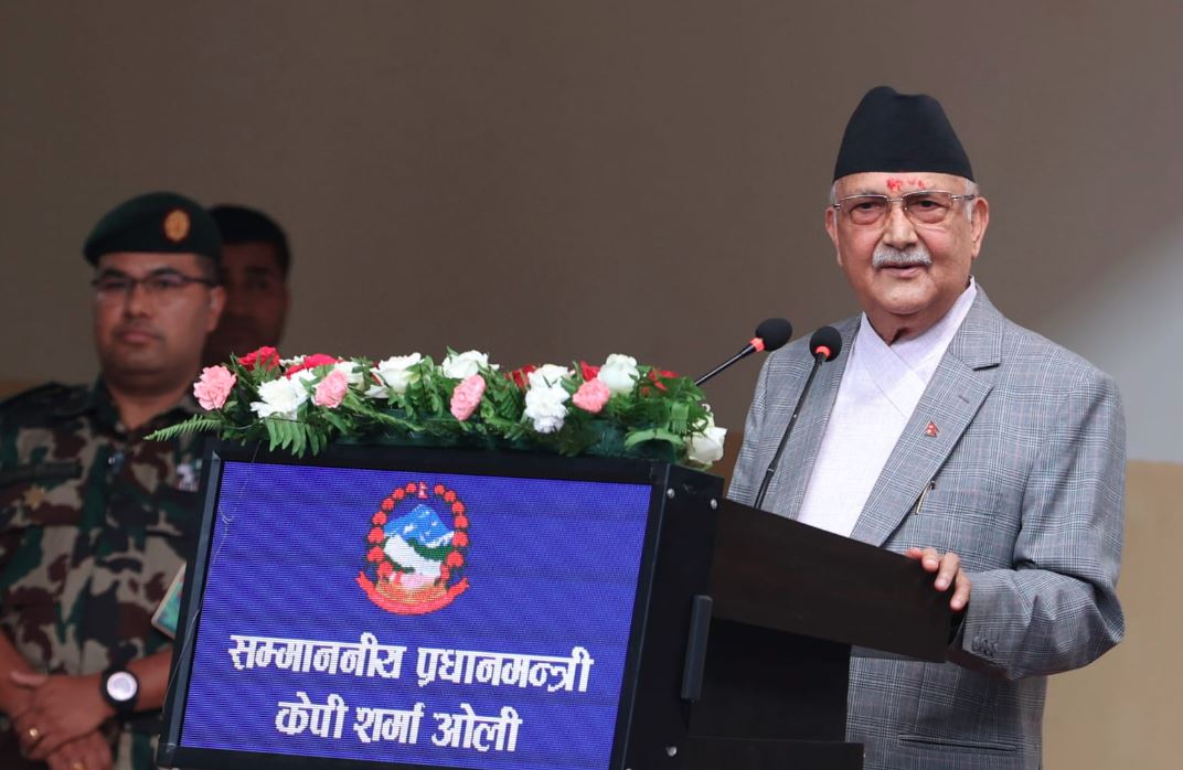 प्रधानमन्त्री ओली भन्छन्- अहिलेको सरकारले भात-रोटी खान्छ, घुस खाँदैन