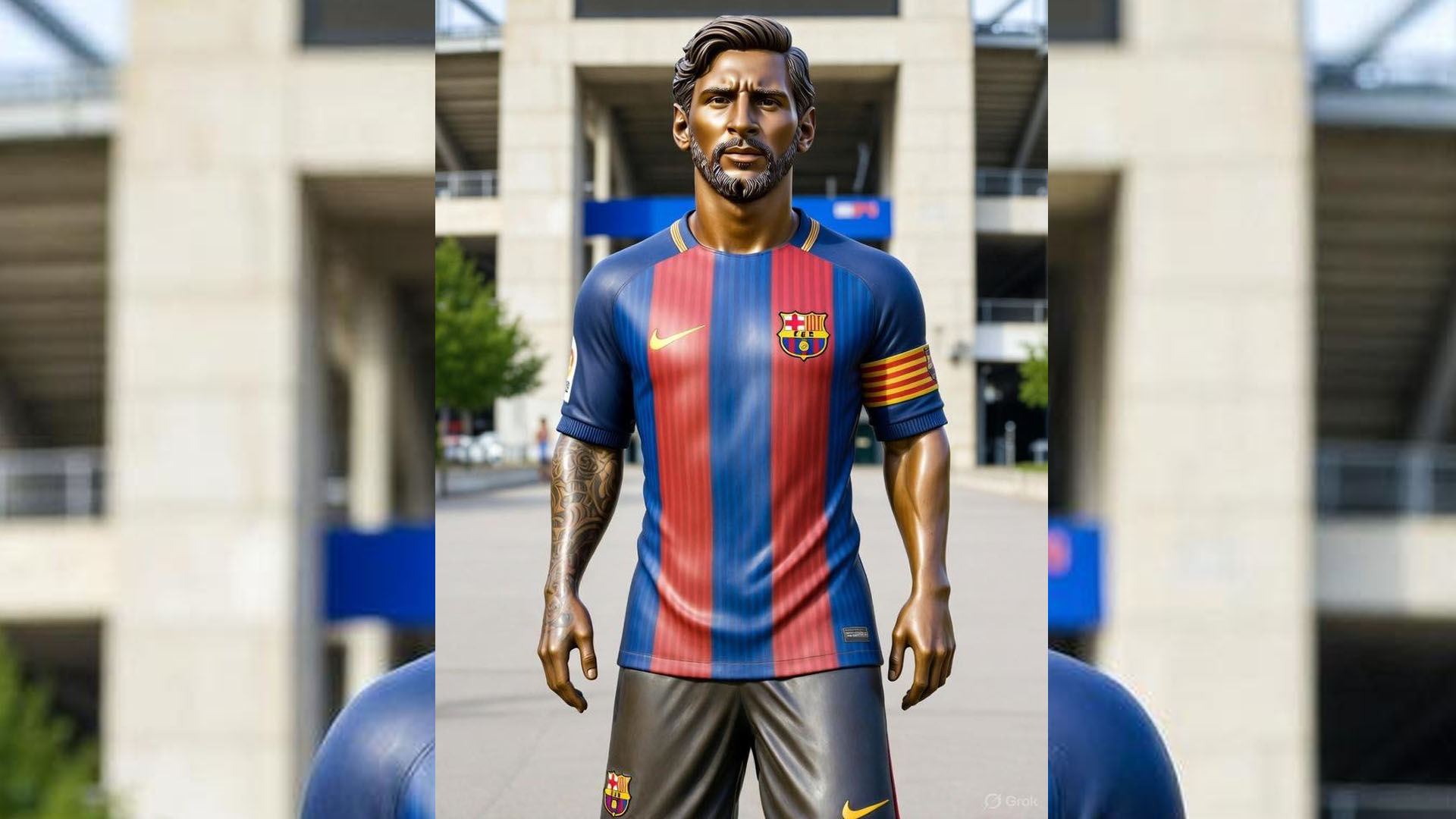 विश्वचर्चित रंगशाला क्याम्प नाउबाहिर बार्सिलोनाले मेस्सीको प्रतिमा बनाउने