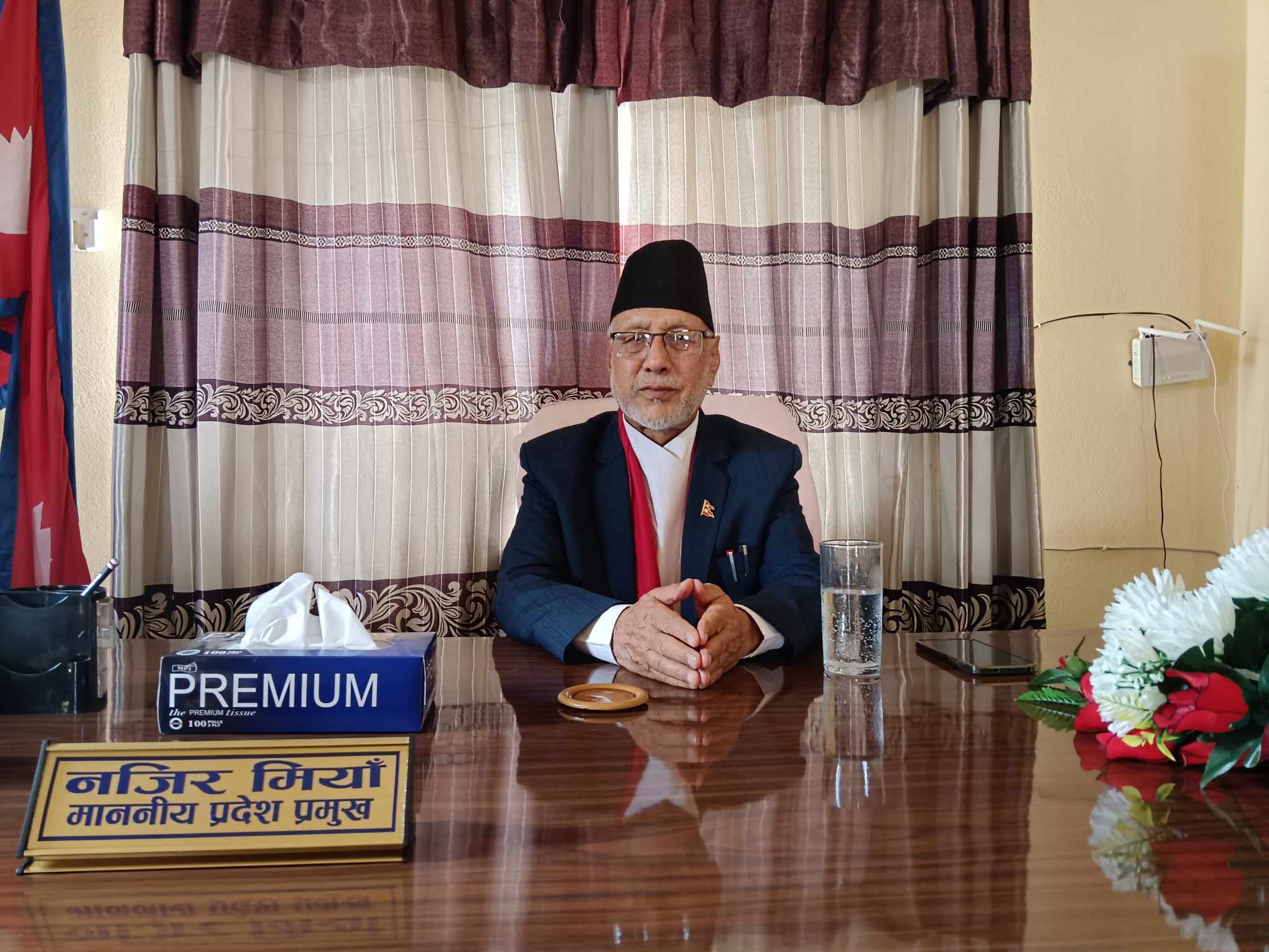 मियाँले सम्हाले कर्णाली प्रदेश प्रमुखकाे जिम्मेवारी 