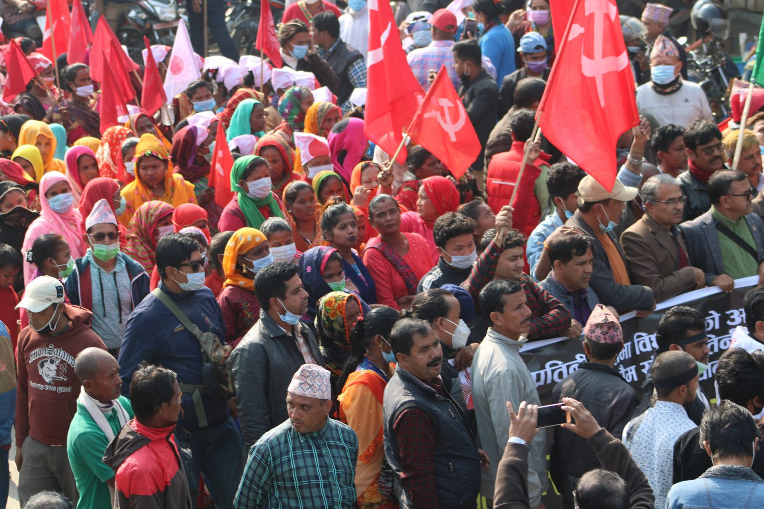 प्रतिनिधिसभा विघटनविरुद्ध विराटनगरमा नेकपा प्रचण्ड-नेपाल समूहको प्रदर्शन (फोटो फिचर)