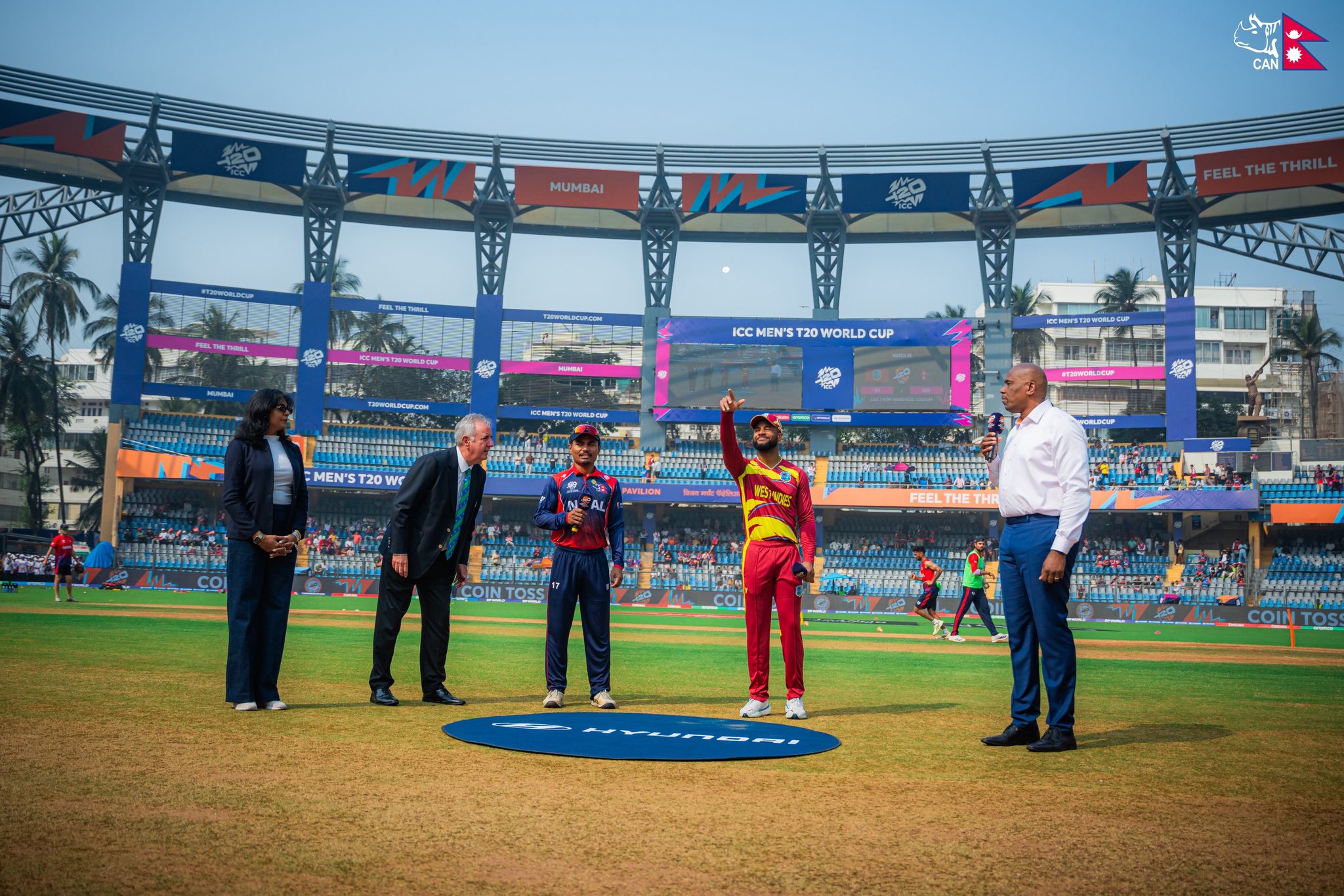 वेस्ट इन्डिजविरुद्ध ब्याटिङ गर्दै नेपाल 