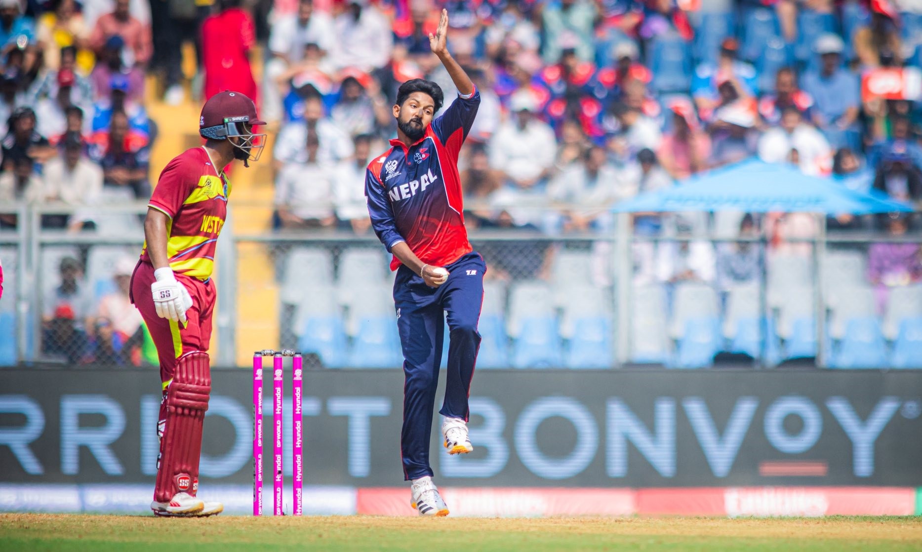 नेपालको लगातार तेस्रो पराजय, सुपर– ८ को सम्भावना समाप्त