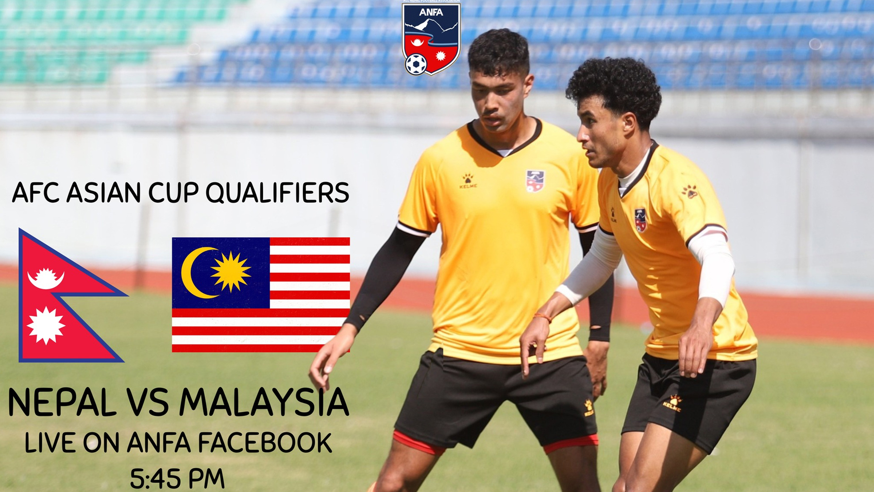 एएफसी एसियन कप छनोटमा मलेसियाको सामना गर्दै नेपाल 