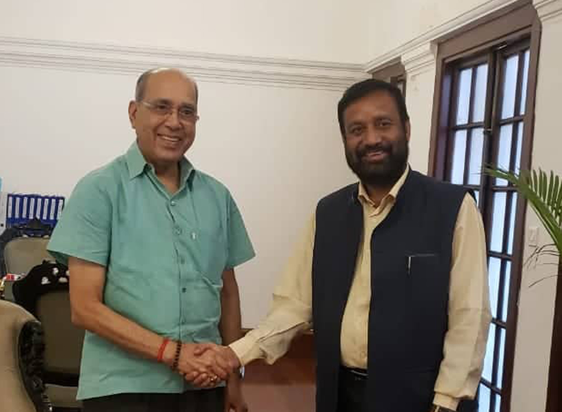 राम मन्दिरमा धनुष राख्ने विषयमा नयाँदिल्लीमा निधि र मिश्रबीच छलफल 