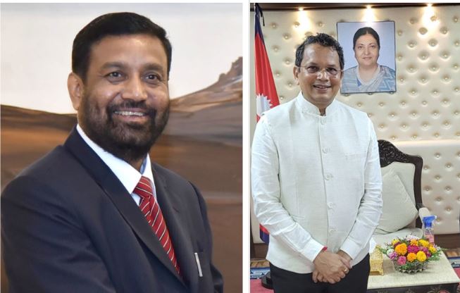 चौथाइवालेसँगकाे भेटमा विमलेन्द्र निधिले भने, 'भारतले दिने भनेकाे खाेप अझै पाइएन'
