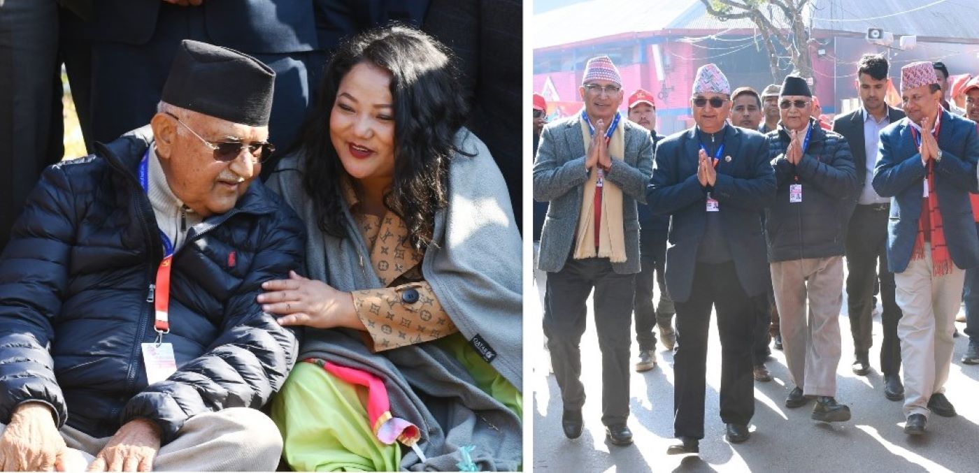 एमाले नेतृत्व चयनका दृश्य– ओली र ईश्वरले सँगै भोट माग्नेदेखि ज्योति मगरको साउतीसम्म  