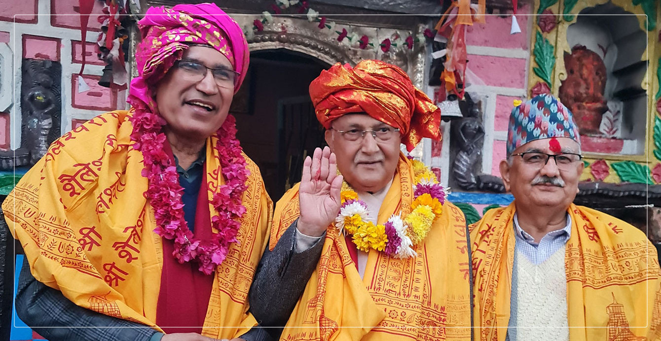 ओलीको पूजापाठले 'तीर्थाटन' जस्तो देखियो एमालेको मध्यपहाडी यात्रा 
