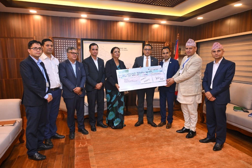रसुवा बाढीपीडितका लागि टेलिकमको १० करोड सहयोग