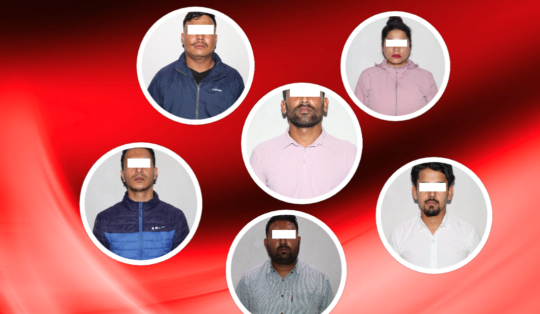 धम्की दिएर ७ करोड माग्ने ७ जना पक्राउ 