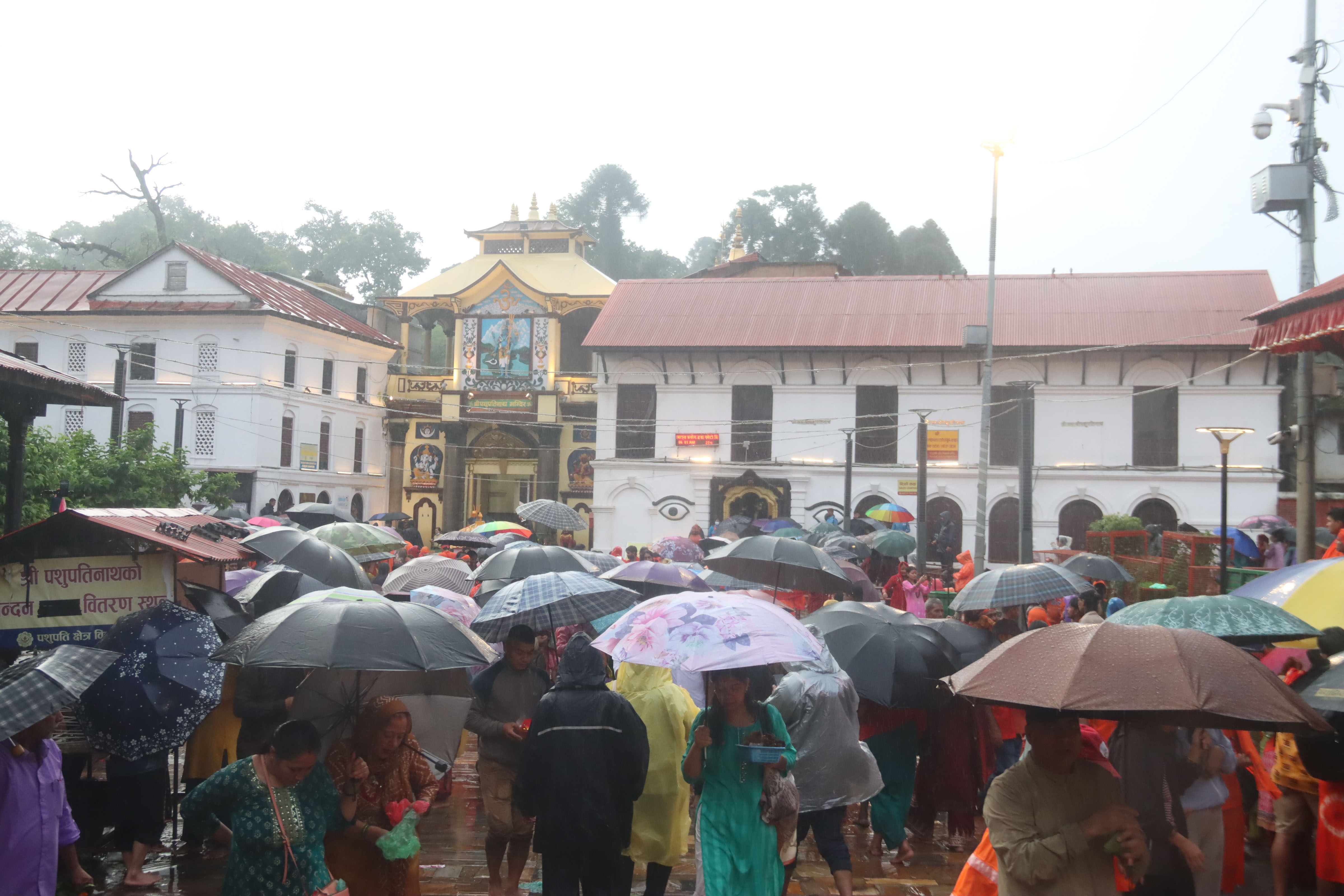 पशुपतिनाथसहित देशभरिका शिवालयमा दर्शनार्थीको ओइरो