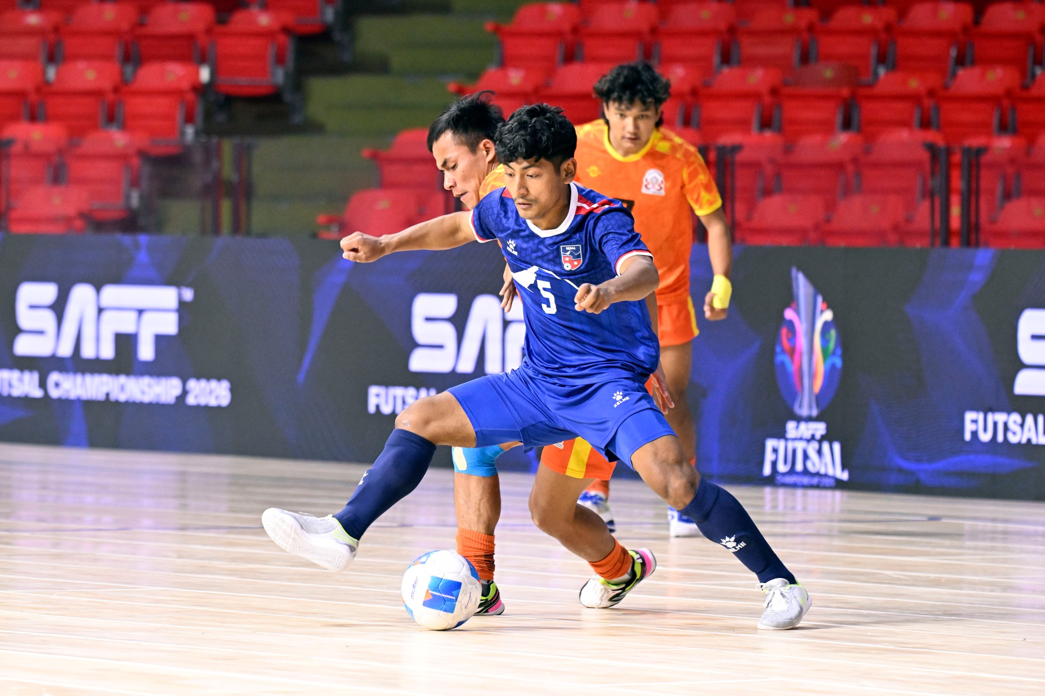 साफ पुरुष फुटसल च्याम्पियनसिप : भुटानविरुद्ध नेपालको सहज जित