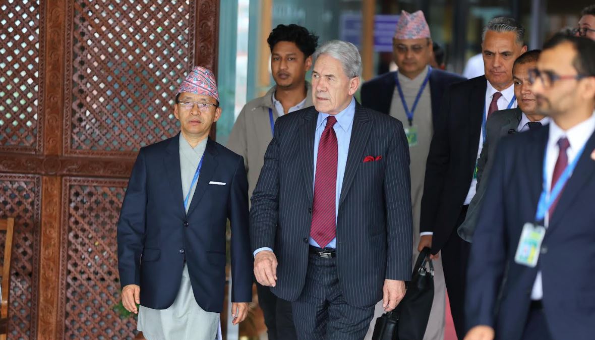 नेपाल आइपुगे न्युजिल्यान्डका परराष्ट्रमन्त्री पिटर्स 