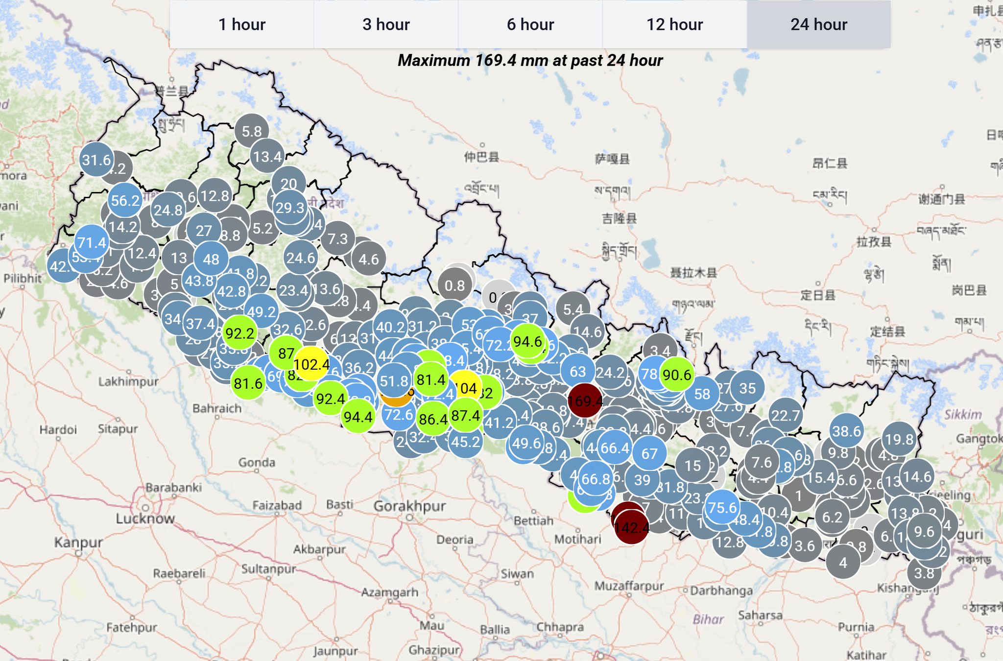 कर्णालीबाहेक सबै प्रदेशमा वर्षा, धादिङको गजुरीमा सबैभन्दा धेरै पानी