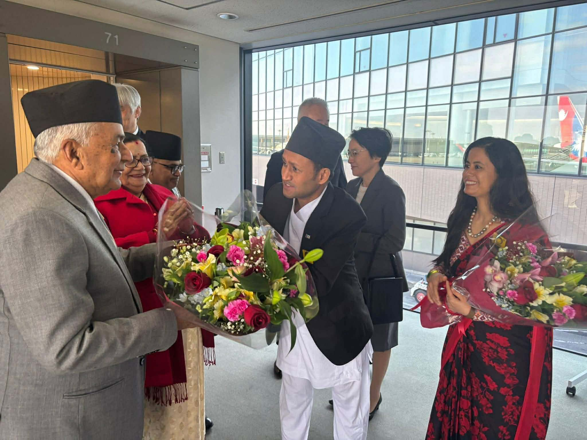 जापान आइपुगे राष्ट्रपति पौडेल, आज स्वागत समारोहमा सहभागी हुने