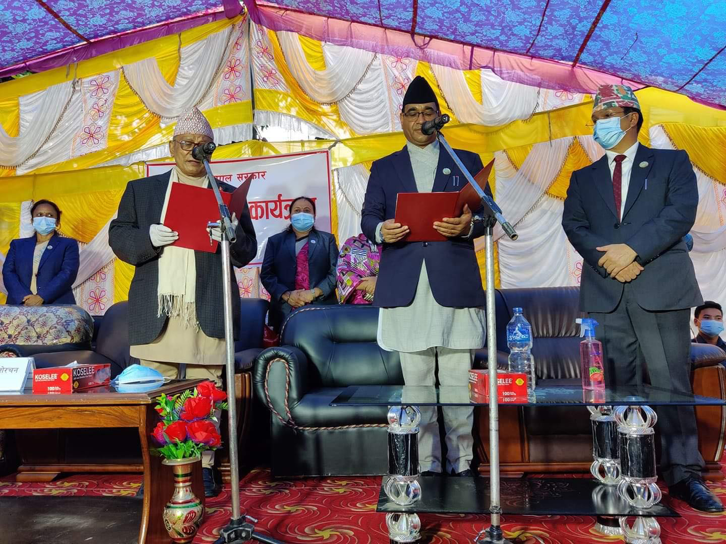 लुम्बिनीका नवनियुक्त मुख्यमन्त्री केसीले लिए शपथ