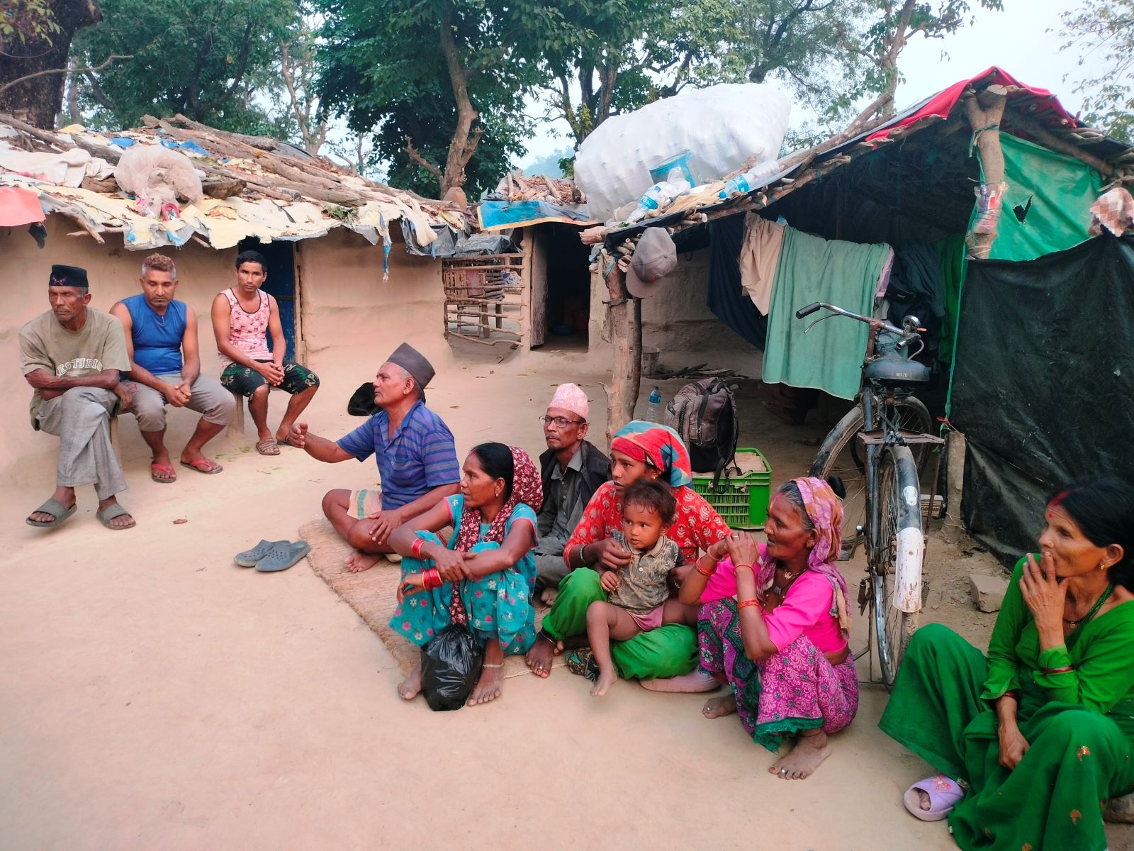 वनहराको भूमिहीन शिविरमा छैन तिहारको रौनक