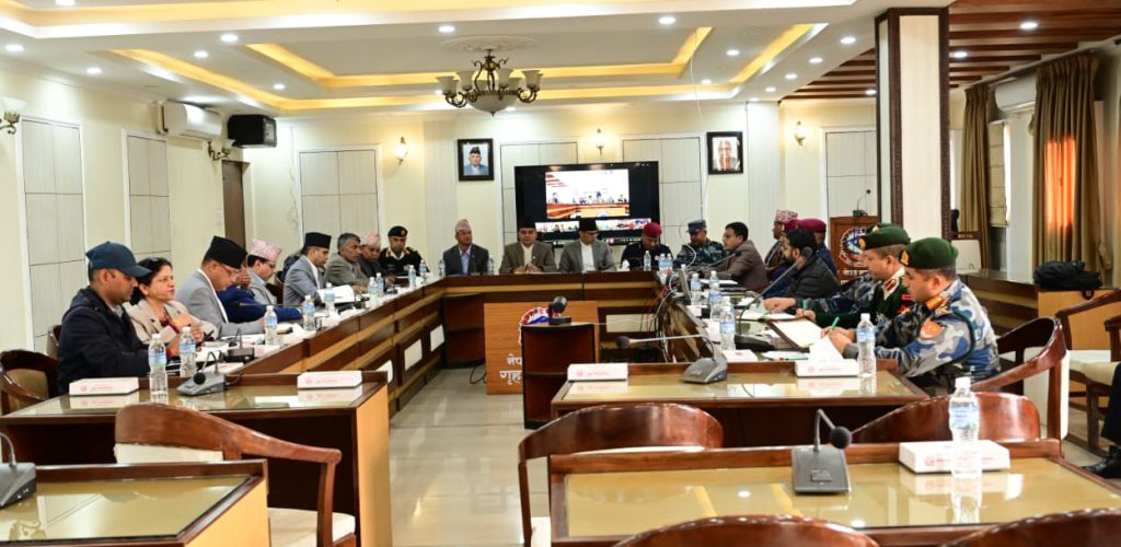 केन्द्रीय सुरक्षा समितिको बैठक सिंहदरबारमा सुरु