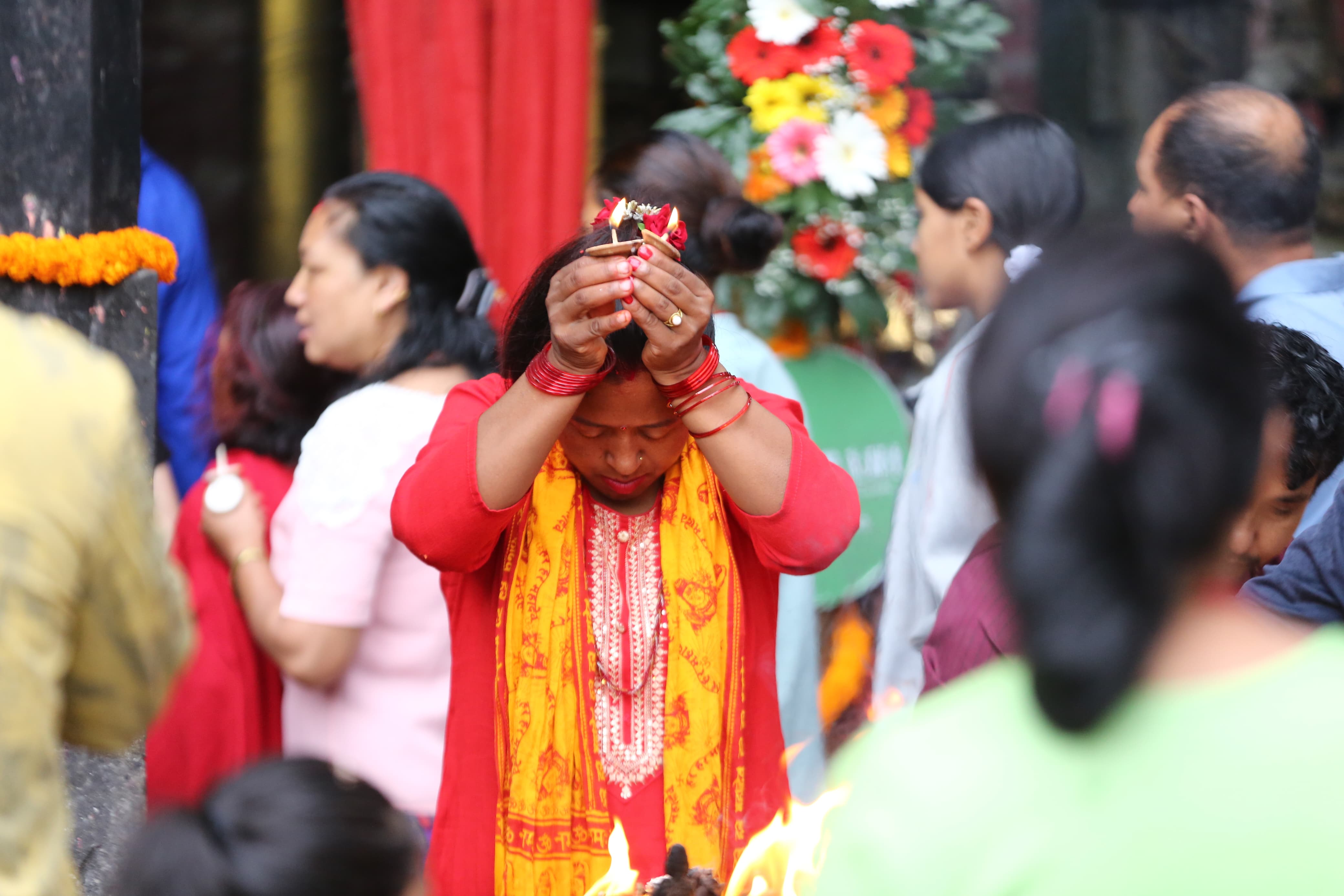 गणेश चतुर्थी: सूर्यविनायक मन्दिरमा श्रद्धालुहरूको घुइँचो (तस्वीरहरू)