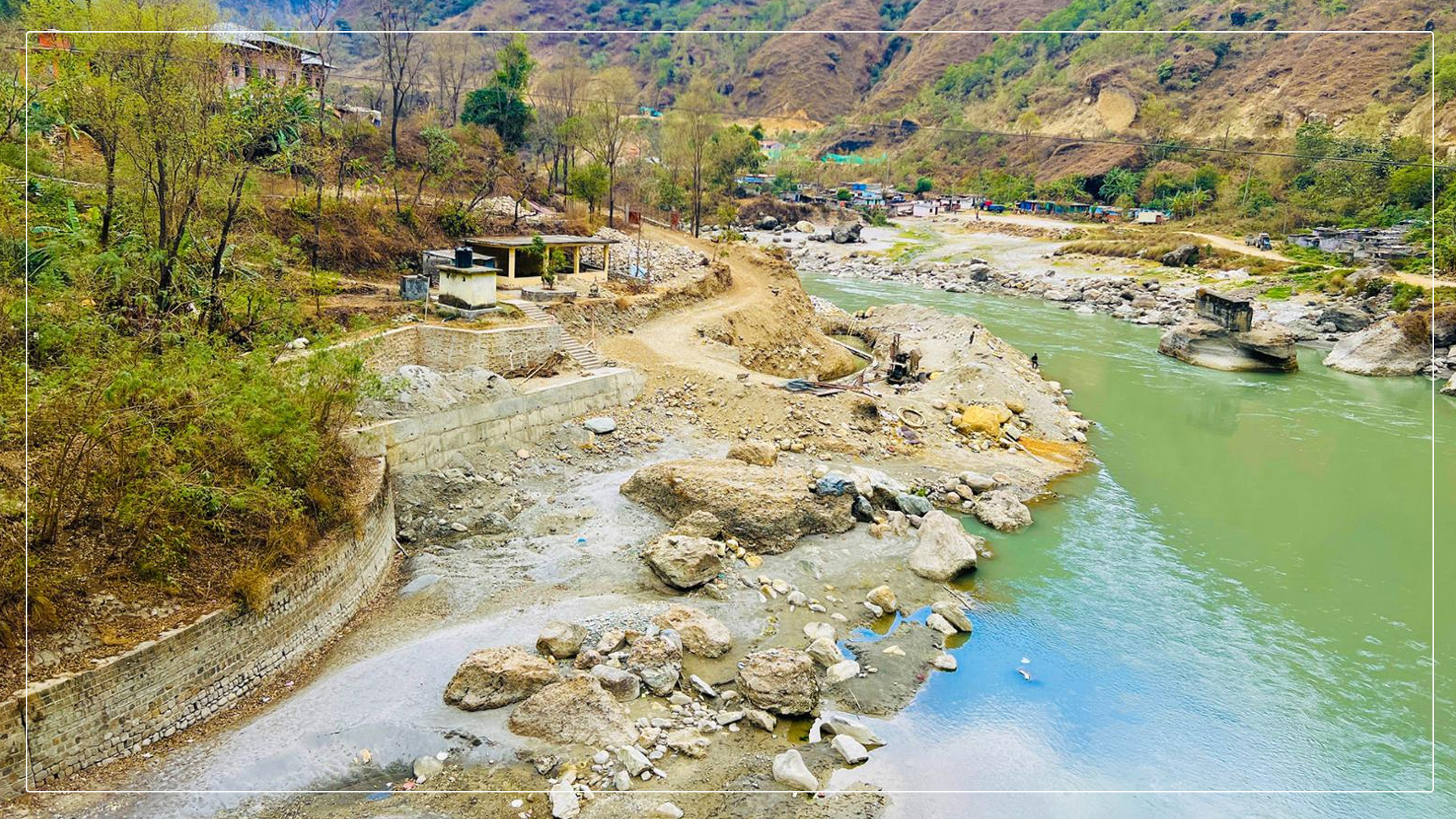 बस्ती संरक्षणका लागि कालीगण्डकीमा तटबन्ध