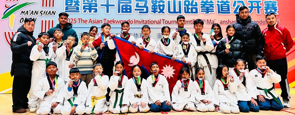 अन्तर्राष्ट्रिय तेक्वान्दाे प्रतियोगितामा नेपाली खेलाडीलाई २६ पदक