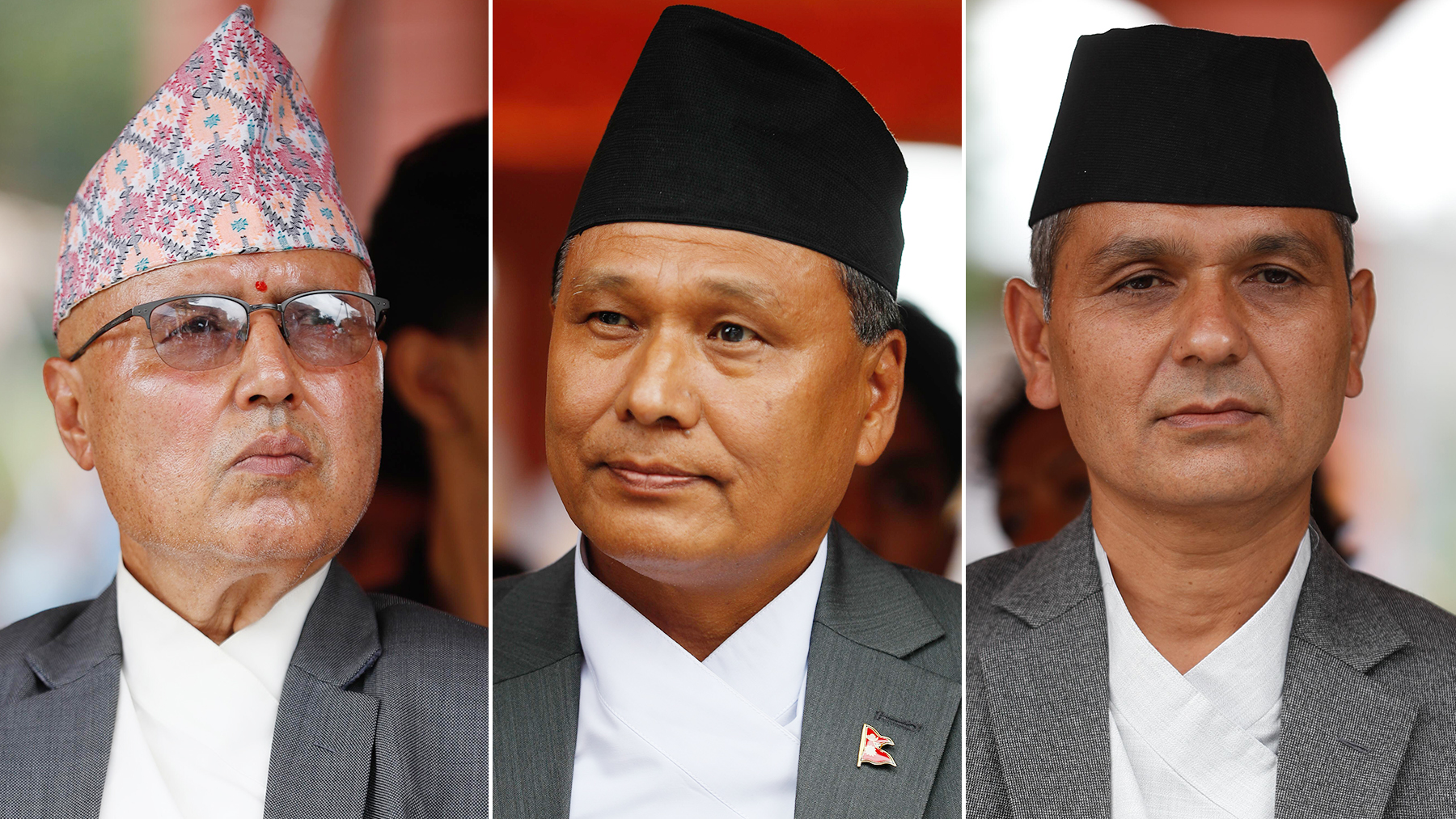 शपथ कार्यक्रममा यस्ता देखिए तीन मन्त्रीहरू अर्याल, खनाल र घिसिङ (तस्वीरहरू)